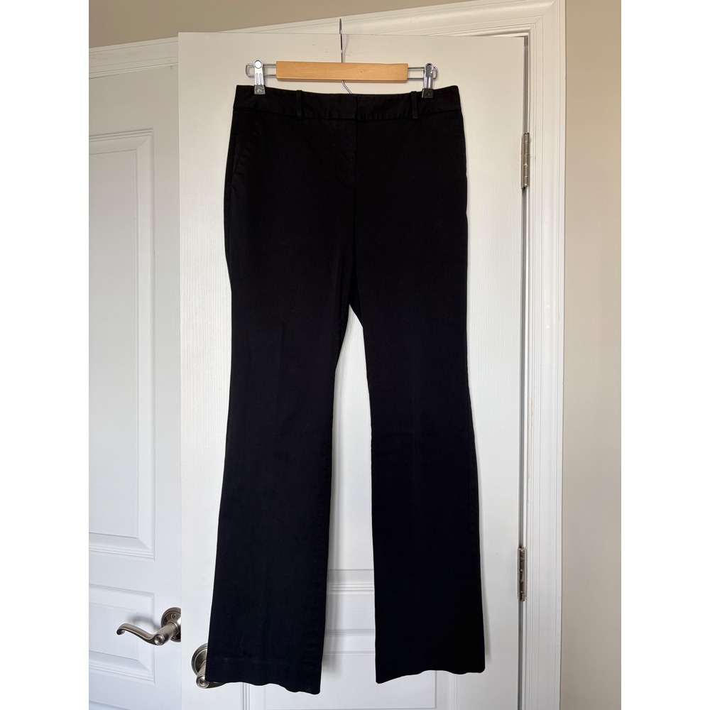 Talbots Navy Blue Cotton Lyocell Blend Straight Leg Dress Pants Size 4